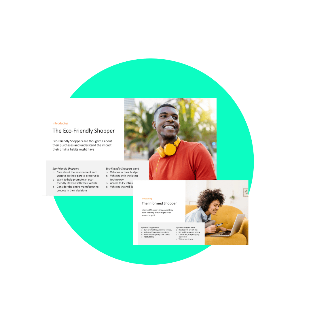 Created shopper research report for automotive sector